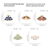 European And American New Alloy Dripping Butterfly Series Brooches Butterfly Clothes Bag Badge Accessories main image 4