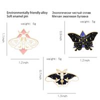 European And American New Alloy Dripping Butterfly Series Brooches Butterfly Clothes Bag Badge Accessories main image 6