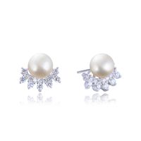 Pearl S925 Silver Stud Earrings All-matching Elegant Temperamental Fairy Fashion Girls Ear Rings Cross-border Hot Sale Popular Products main image 6