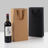Paper Bag Red Wine Bag Fashion Wine Bag Single And Double Thickened Gift Portable Paper Bag main image 1