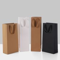 Paper Bag Red Wine Bag Fashion Wine Bag Single And Double Thickened Gift Portable Paper Bag main image 5