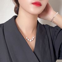 Freshwater Pearl Very Fine Necklace S925 Silver Necklace Wholesale main image 1
