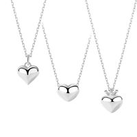 Korean Heart-shape S925 Silver Necklace Wholesale main image 6