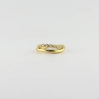 Personality Ins Ring S925 Sterling Silver Gold-plated Silver Ring main image 3