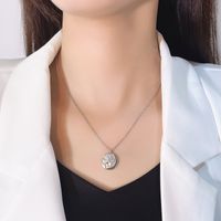 Korean Portrait Medusa Medal Tag S925 Silver Necklace Wholesale main image 5