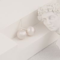 Korean S925 Silver Earrings Design Sense Simple Gold-plated Small Round Beads Peas Earrings main image 5