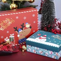 New Christmas Gift Bag David's Deer Snowman Handbag Christmas Gift Box Christmas Eve Gift Set Box In Stock Wholesale main image 3