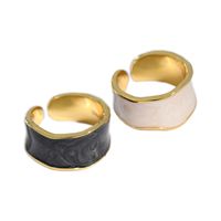 Korean Niche Design Light Luxury Epoxy S925 Sterling Silver Ring Female Wholesale main image 6