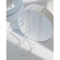 Collar De Plata Esterlina Con Clavícula De Cadena Geométrica Coreana S925 Femenino main image 6