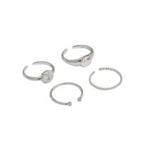 Korean Niche Minimalist Micro-inlaid Zircon S925 Sterling Silver Ring Female Wholesale main image 6