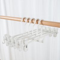 Plastic Non-slip Trouser Hanger Trouser Clip Hanger Adjustable Stacking Skirt Clip sku image 15