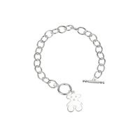 Korean Style 925 Sterling Silver Cute Bear Bracelet Simple Style Niche Design Bracelet main image 6