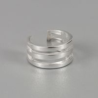 Clip D&#39;oreille Simple À Trois Lignes En Argent Sterling S925 Sans Clip D&#39;oreille Minimaliste Percé main image 1