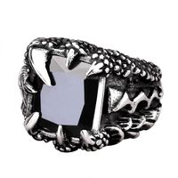Men's Fashion Geometric Titanium Steel Ring sku image 1