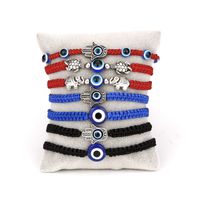 Mode Verstellbares Armband Kreatives Neues Blaues Auge Armband Böses Auge Rotes Seil Geflochtenes Armband main image 1
