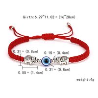 Mode Verstellbares Armband Kreatives Neues Blaues Auge Armband Böses Auge Rotes Seil Geflochtenes Armband main image 3