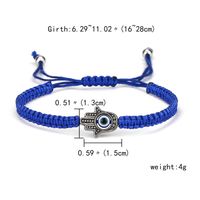 Bracelet Réglable De Mode Créatif Nouveau Bracelet Oeil Bleu Bracelet Tressé Corde Rouge Mauvais Œil main image 4