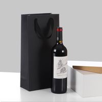 Paper Bag Red Wine Bag Fashion Wine Bag Single And Double Thickened Gift Portable Paper Bag sku image 5