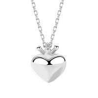 Korean Heart-shape S925 Silver Necklace Wholesale sku image 3