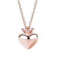 Korean Heart-shape S925 Silver Necklace Wholesale sku image 4