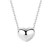 Korean Heart-shape S925 Silver Necklace Wholesale sku image 2