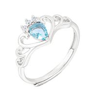 Tj1072 Neuer Stil Europäischer Und Amerikanischer Hands Chmuck Mode Mode S925 Silber Offener Ring Verstellbarer Farbschatz Ring Großhandel sku image 4