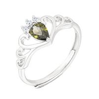 Tj1072 Neuer Stil Europäischer Und Amerikanischer Hands Chmuck Mode Mode S925 Silber Offener Ring Verstellbarer Farbschatz Ring Großhandel sku image 6
