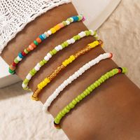 Ethnic Style Multi-layer Bracelet Bohemian Style Hit Color Beads Color Bracelet Five-piece Set sku image 1