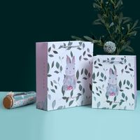 Kaninchen Geschenktüte Große Kreative Cartoon Geschenktüte Exquisite Einkaufstasche Papiertüte Großhandel sku image 1