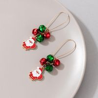 Europäische Und Amerikanische Neue Weihnachtsfarbe Perlenohrringe Unregelmäßige Mehrfarbige Ohrringe main image 3