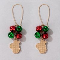 European And American New Christmas Color Pearl Earrings Irregular Multicolor Earrings main image 5