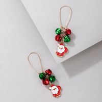 Europäische Und Amerikanische Neue Weihnachtsfarbe Perlenohrringe Unregelmäßige Mehrfarbige Ohrringe main image 6