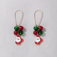 European And American New Christmas Color Pearl Earrings Irregular Multicolor Earrings sku image 1