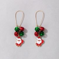 Boucles D&#39;oreilles En Perles De Couleur De Noël Européennes Et Américaines Boucles D&#39;oreilles Multicolores Irrégulières sku image 1