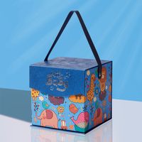 New Cartoon Clamshell Gift Box Cute Fun Baby Birthday Gift Box Gift Box Portable Box sku image 1