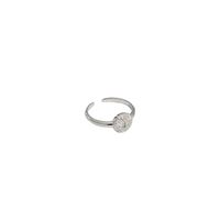 Korean Niche Minimalist Micro-inlaid Zircon S925 Sterling Silver Ring Female Wholesale sku image 6