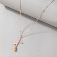 European And American Valentine's Day Rose Alloy Clavicle Chain Wholesale sku image 1