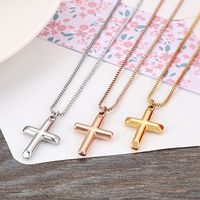 Titanium Steel 18K Gold Plated Fashion Plating Letter Necklace main image 4