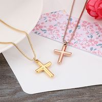 Titanium Steel 18K Gold Plated Fashion Plating Letter Necklace main image 5