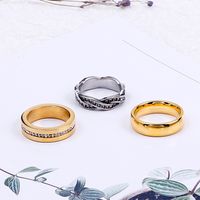 European And American Foreign Trade Men's And Women's Stainless Steel Small Round Bead Chain Micro Setting Ring Couple's Ring One Piece Wholesale main image 5