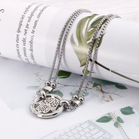 Titanium Steel Fashion Plating Cartoon Character Necklace main image 5