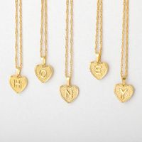 New Necklace Capital English Letter Stainless Steel Chain Pendant Jewelry main image 2