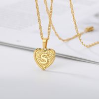 New Necklace Capital English Letter Stainless Steel Chain Pendant Jewelry main image 3