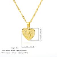 New Necklace Capital English Letter Stainless Steel Chain Pendant Jewelry main image 6
