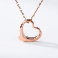 European And American Heart Pendant Necklace Stainless Steel main image 4