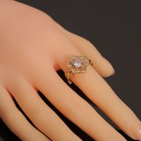 European And American French Flower Rose Index Finger Tail Ring Jewelry main image 5