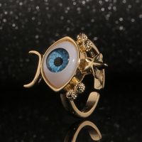 European And American Hand Jewelry Copper Devil's Eye Index Finger Alternative Tail Ring main image 5