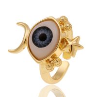 European And American Hand Jewelry Copper Devil's Eye Index Finger Alternative Tail Ring main image 6