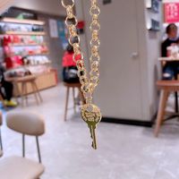 High-grade Ins Cold Style Key Pendant Necklace Female Copper Plating K Gold Simple Fashion Sweater Chain Cross-border Sold Jewelry main image 4