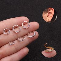 Ear Cartilage Rings & Studs Lady Geometric Copper main image 2